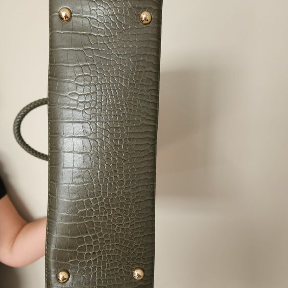 BEBE Snake green bag Natalie Croco Shopper - Picture 3 of 5